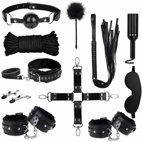 11 Sets Leather BDSM Beginners Bondage Set
