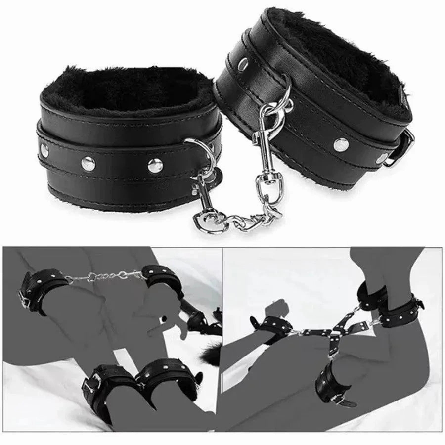 11 Sets Leather BDSM Beginners Bondage Set
