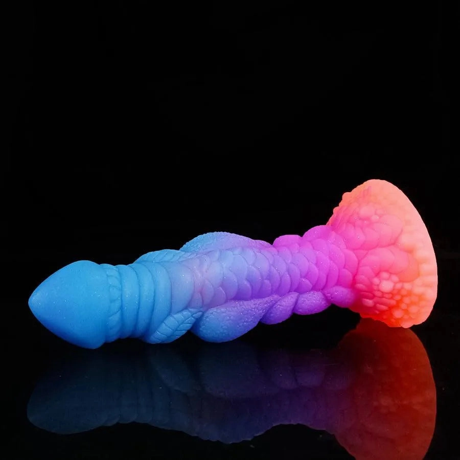 8 Inches Silicone Luminous Dragon Dildo Sex Toy