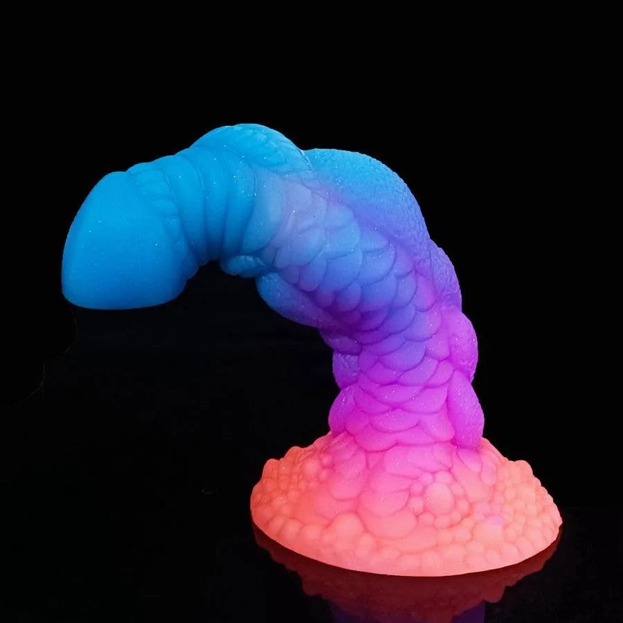 8 Inches Silicone Luminous Dragon Dildo Sex Toy