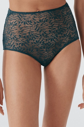 Acacia High Waist Cut Out Brief Cedar Green