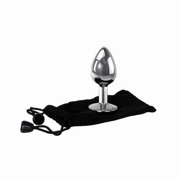 Adam & Eve - Pink Gem Anal Plug Small (Silver)