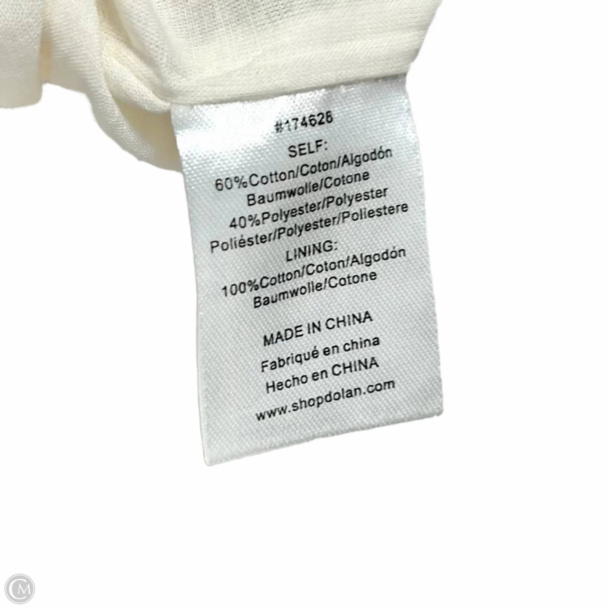 Blazer By Dolan Left Coast In Cream, Size: M