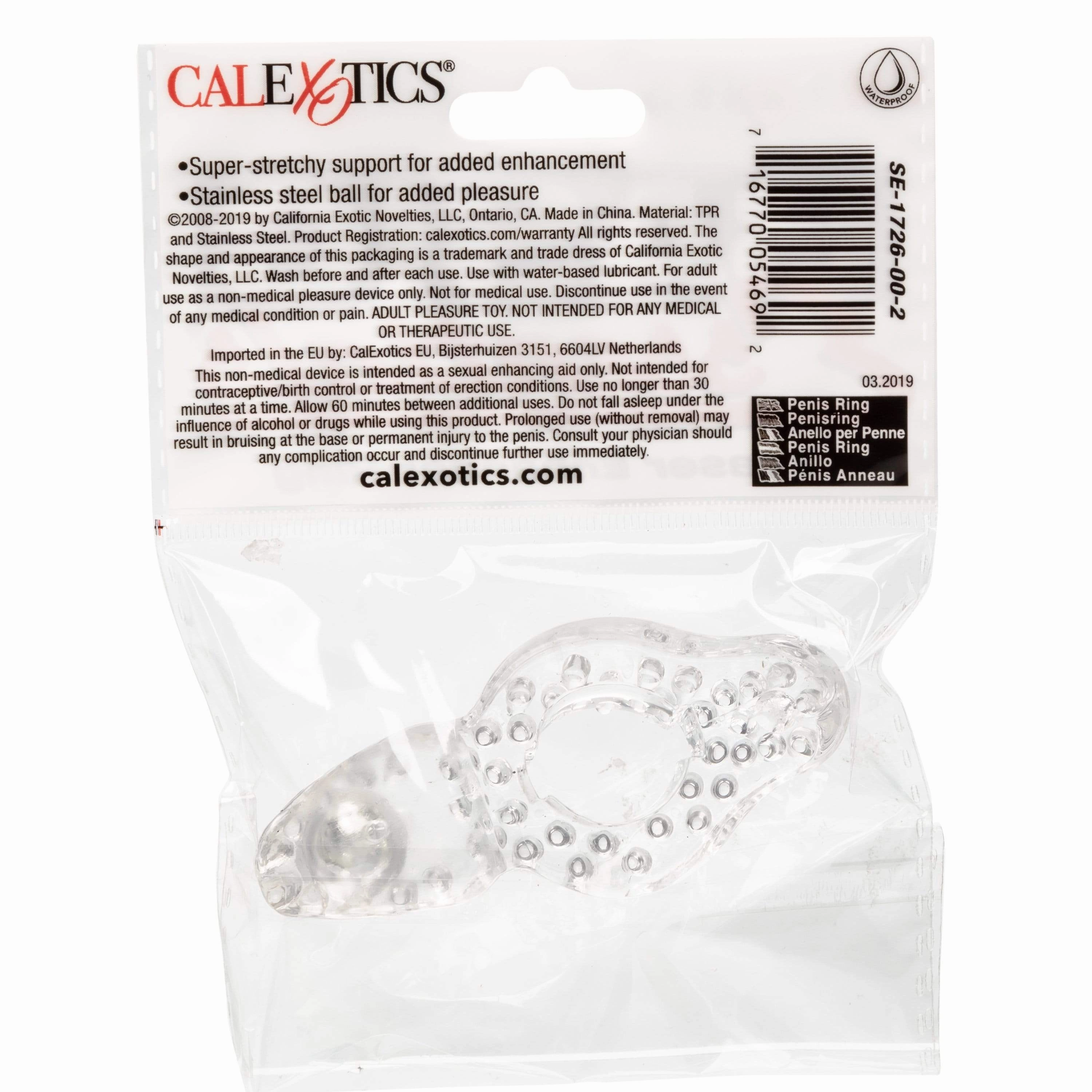 California Exotics - Basic Essentials Teaser Enhancer Cock Ring (Clear)