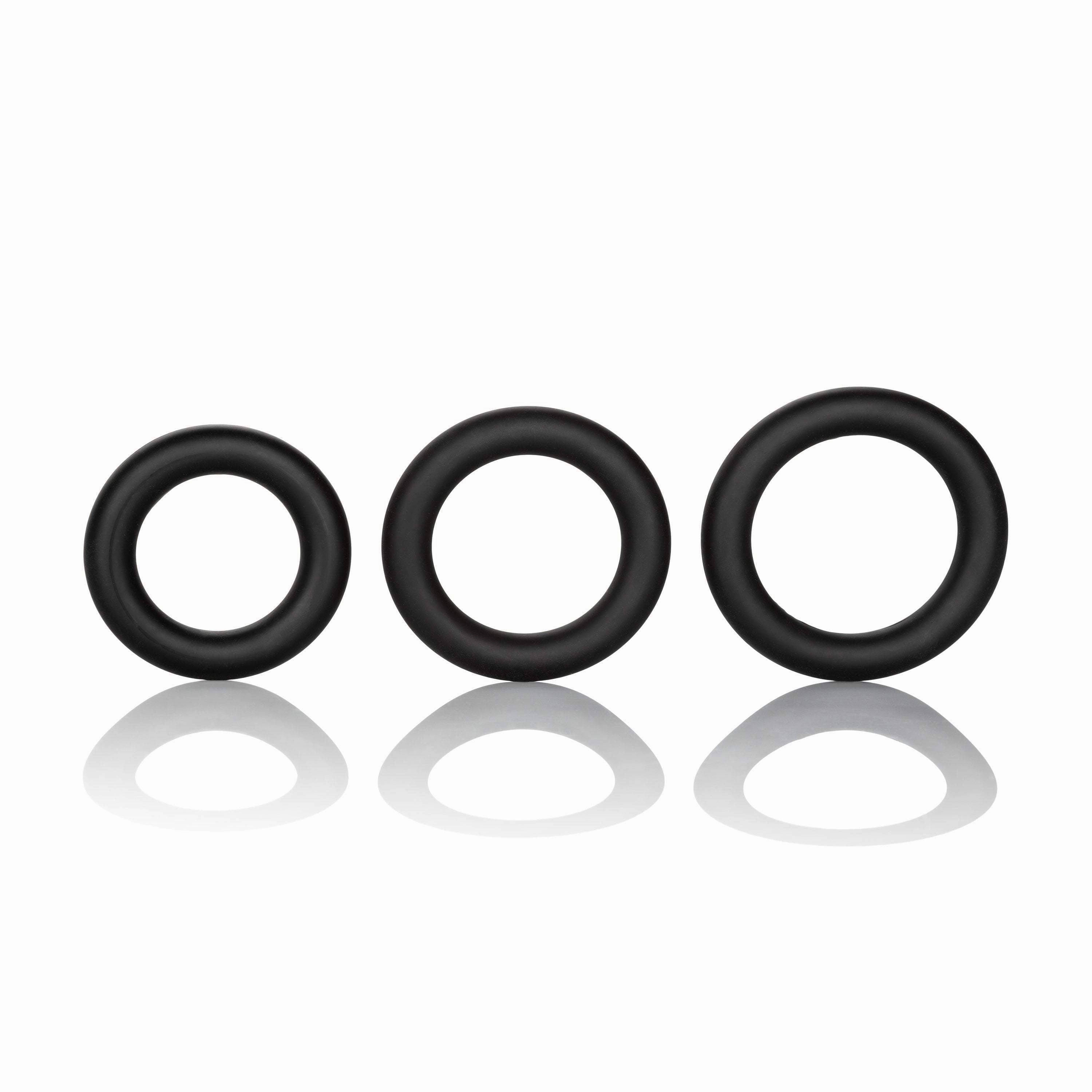 California Exotics - Dr. Joel Kaplan Silicone Support Cock Rings (Black)