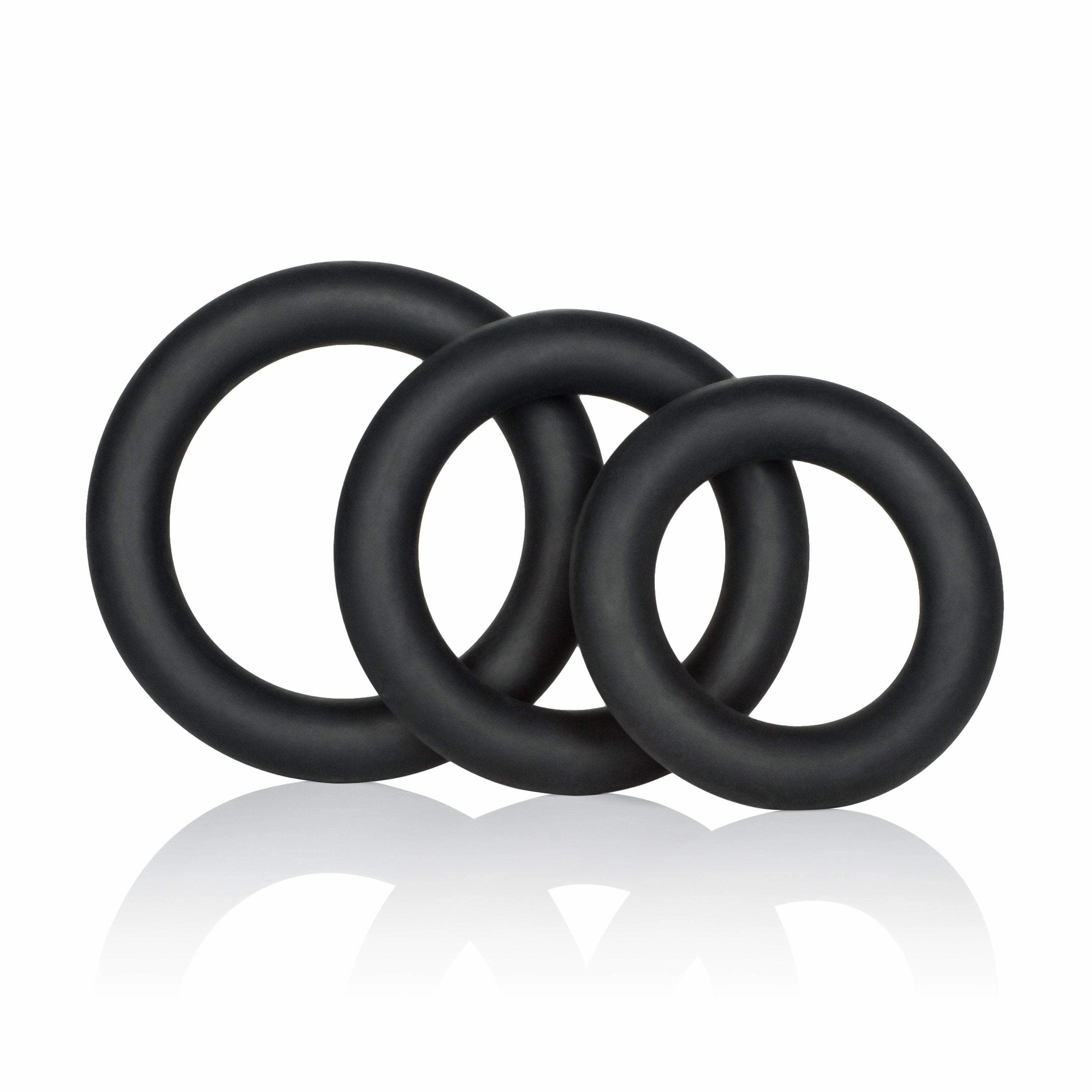 California Exotics - Dr. Joel Kaplan Silicone Support Cock Rings (Black)