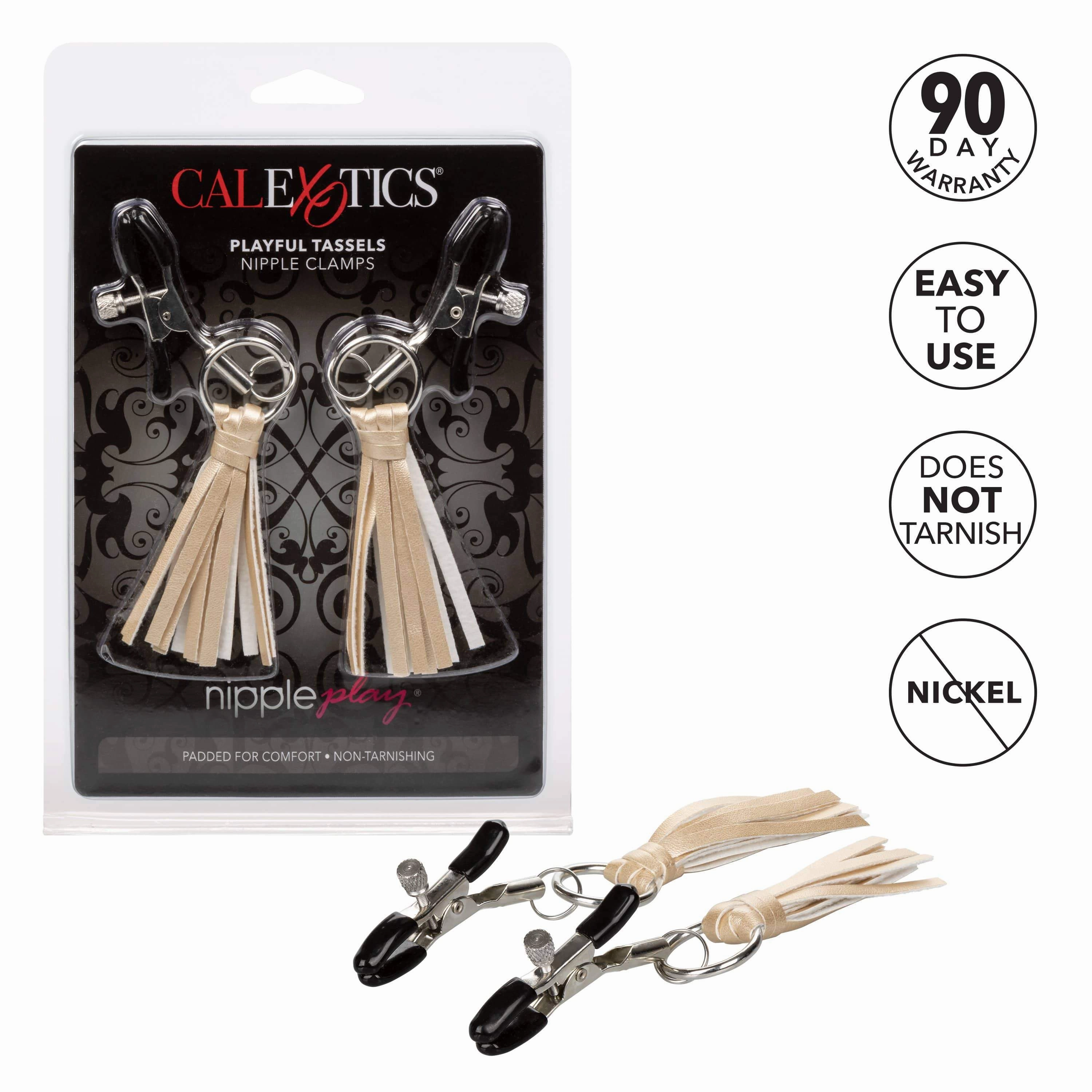 California Exotics - Nipple Play Playful Tassels Nipple Clamps