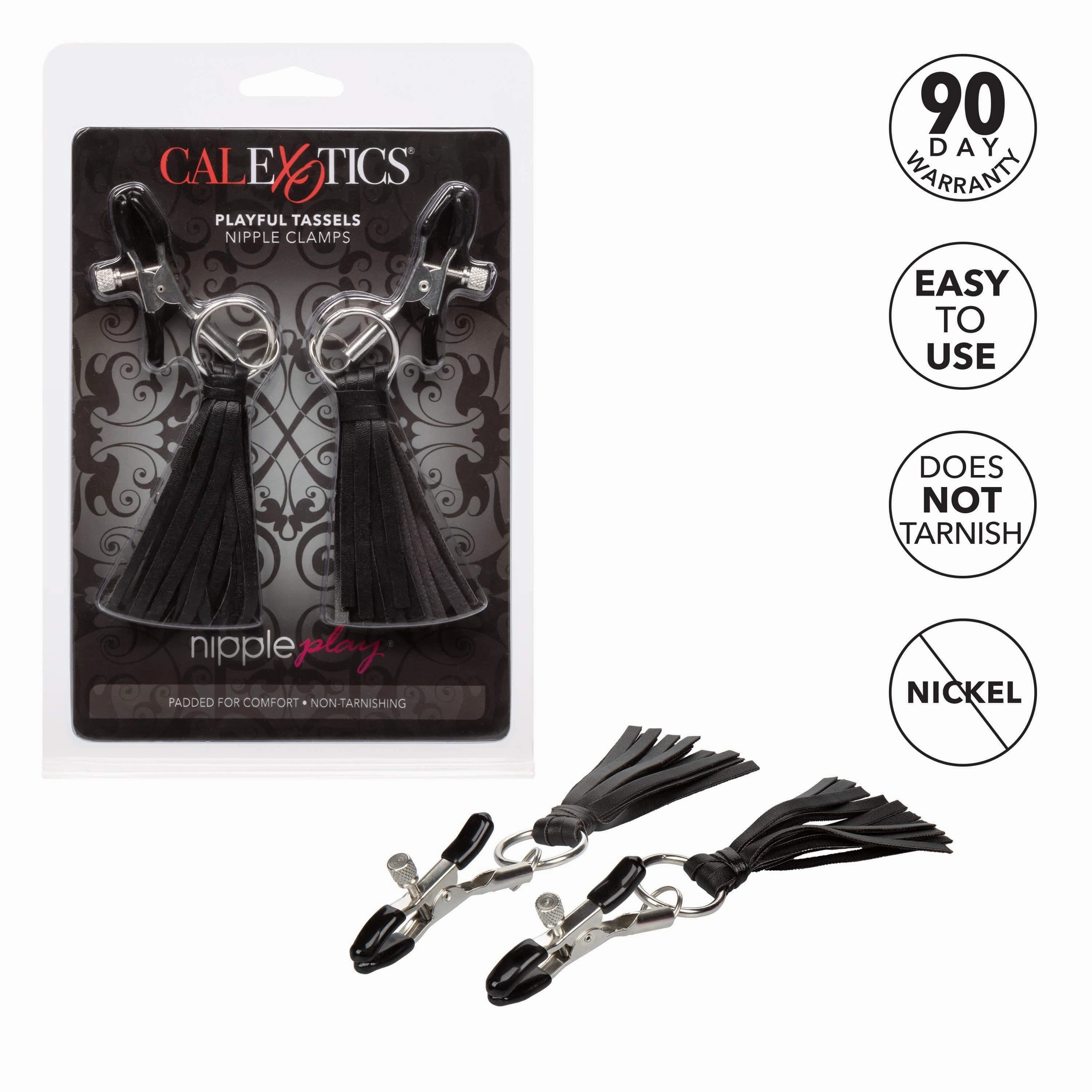 California Exotics - Nipple Play Playful Tassels Nipple Clamps