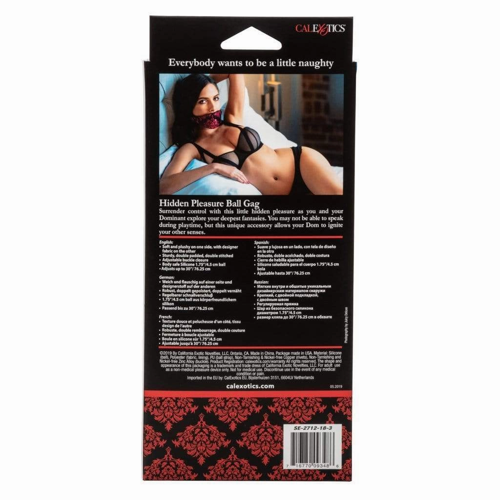 California Exotics - Scandal Hidden Pleasure Ball Gag (Red)