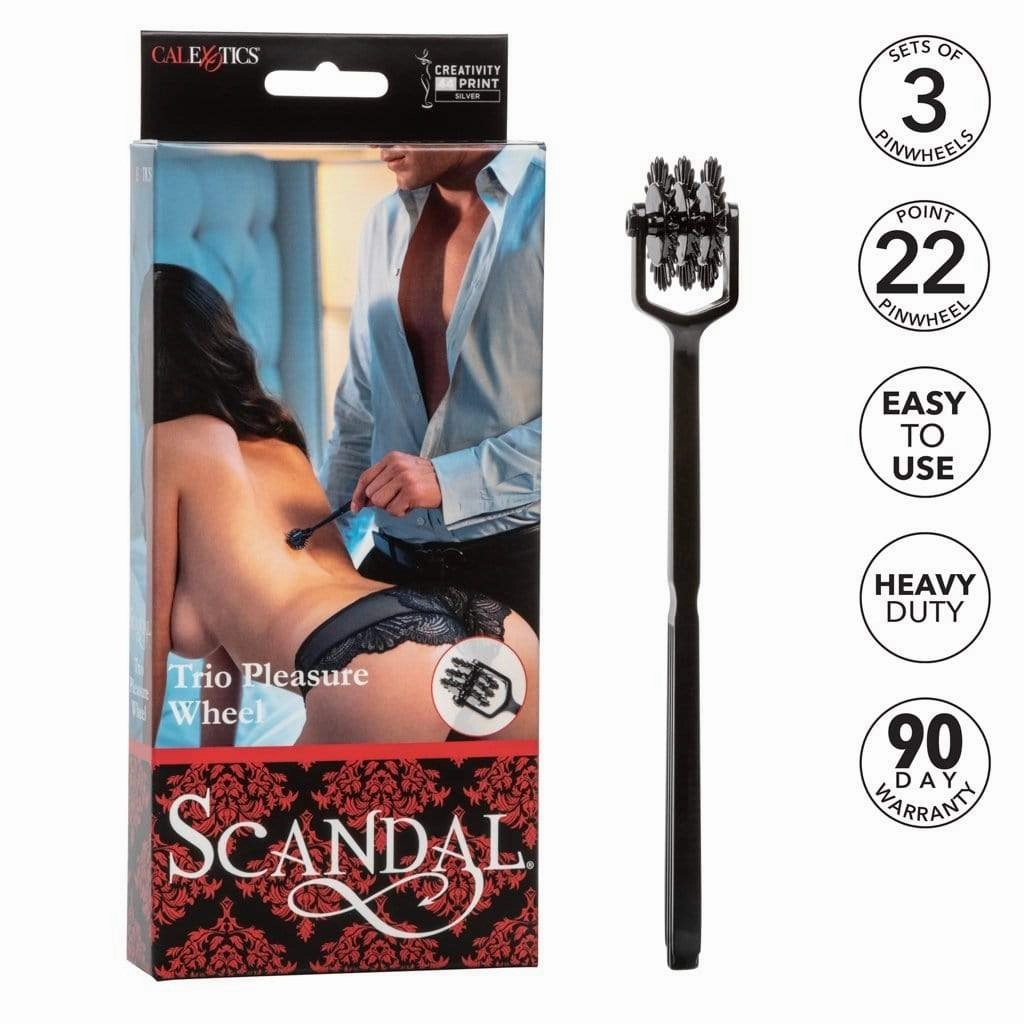California Exotics - Scandal Trio BDSM Pleasure Wheel (Black)