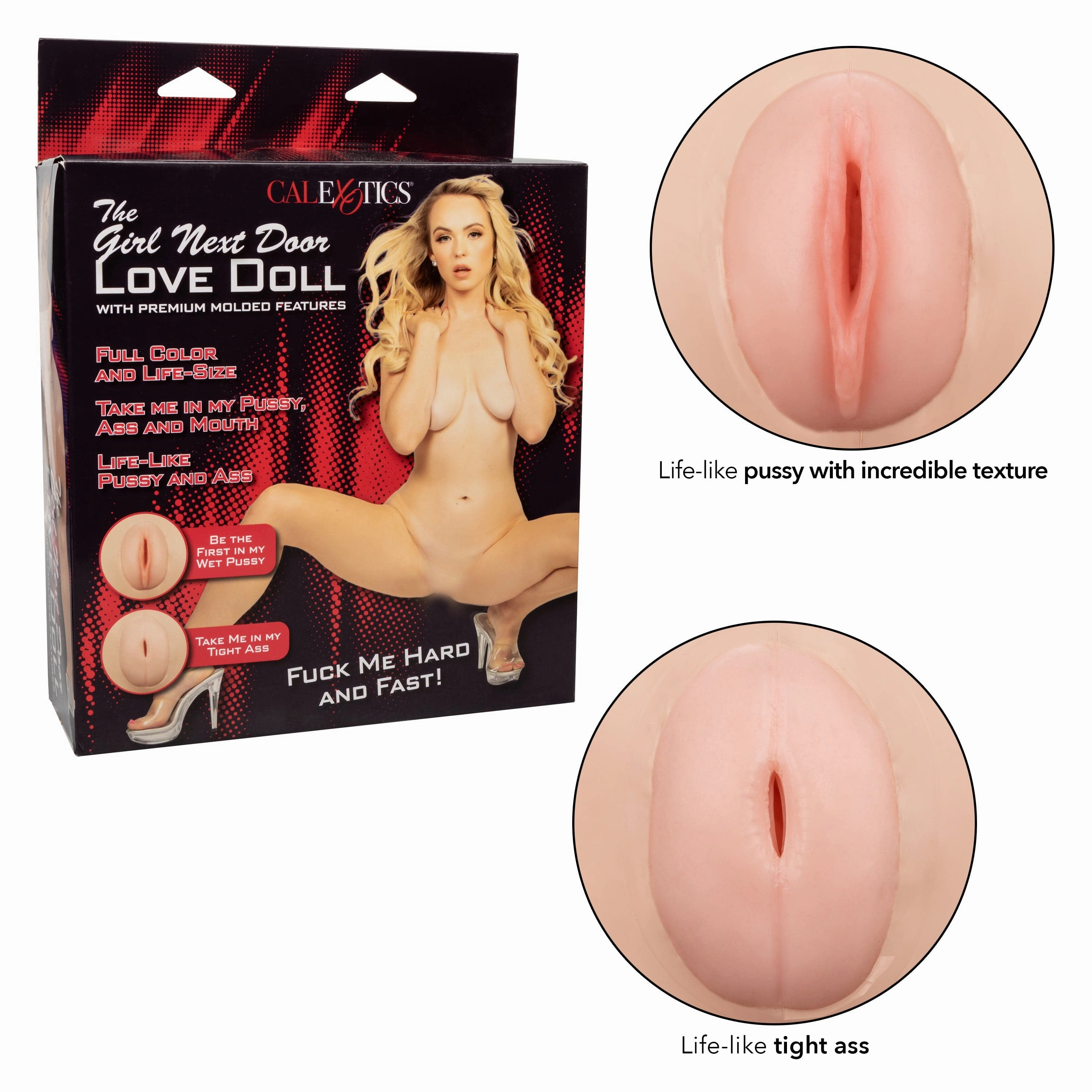 California Exotics - The Girl Next Door Inflatable Love Doll Masturbator (Beige)