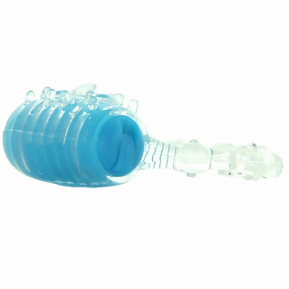 Color Pop Quickie Vibrating Cock Ring in Blue