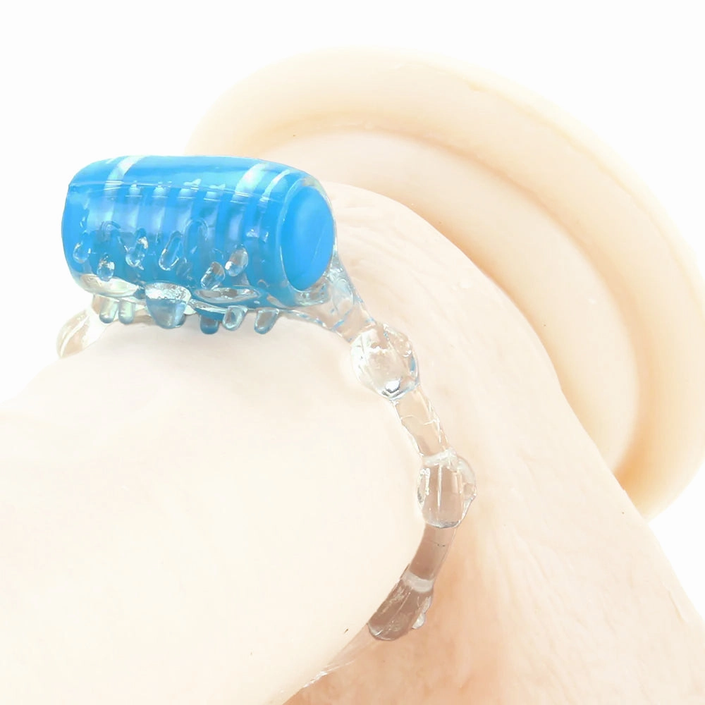 Color Pop Quickie Vibrating Cock Ring in Blue