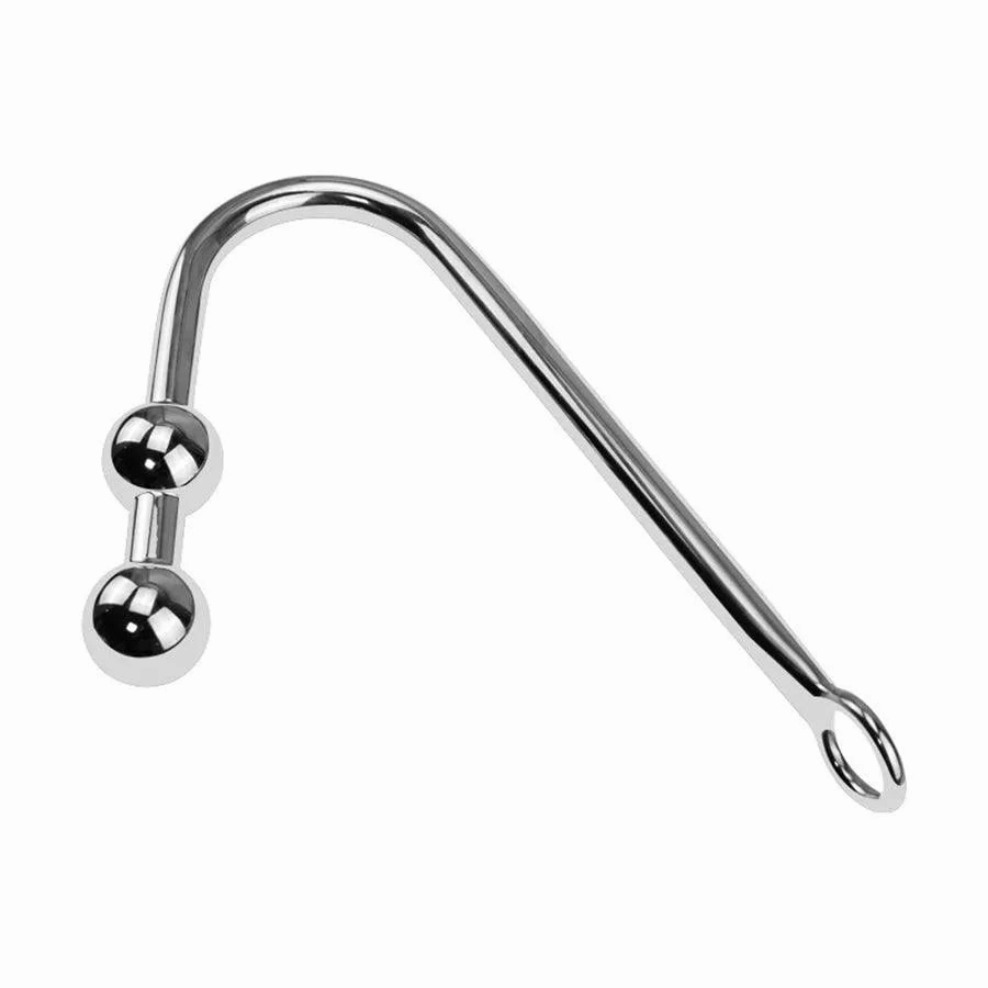 Detachable Steel Beads Anal Hook for BDSM Toys