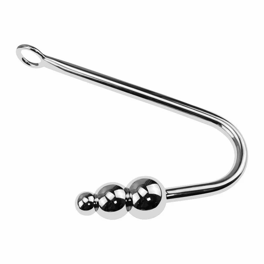 Detachable Steel Beads Anal Hook for BDSM Toys