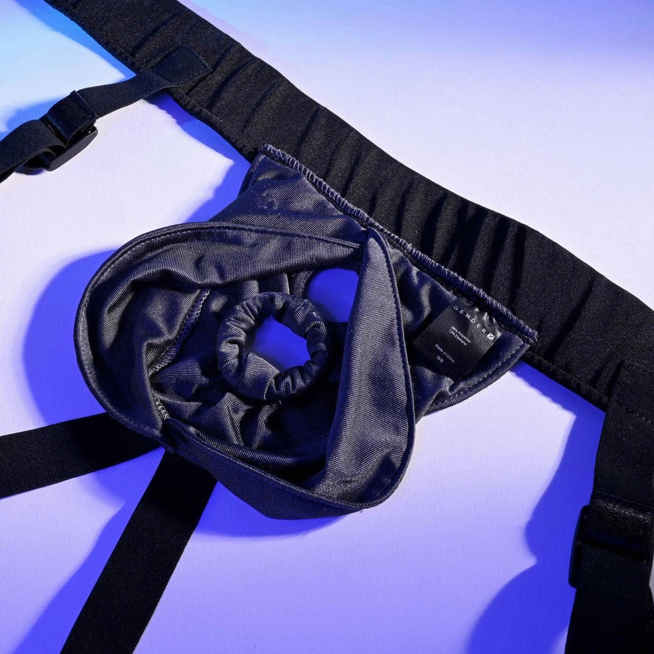 Evolved - Gender X Double Rider Strap On Harness (Black)