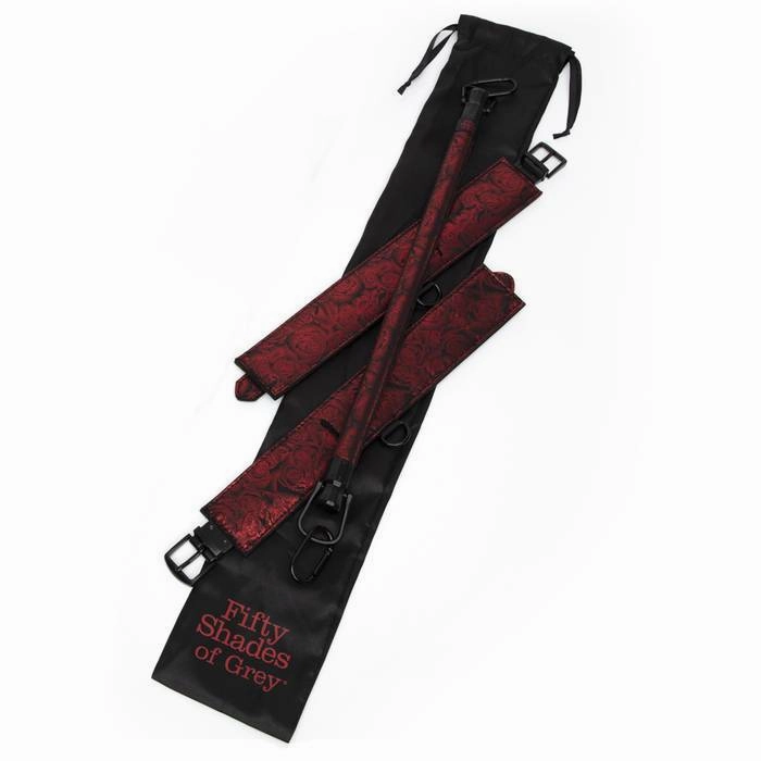 Fifty Shades of Grey - Sweet Anticipation Spreader Bar with Cuffs BDSM (Red)
