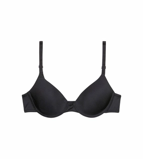Girl's black cup bra Dim Invisible