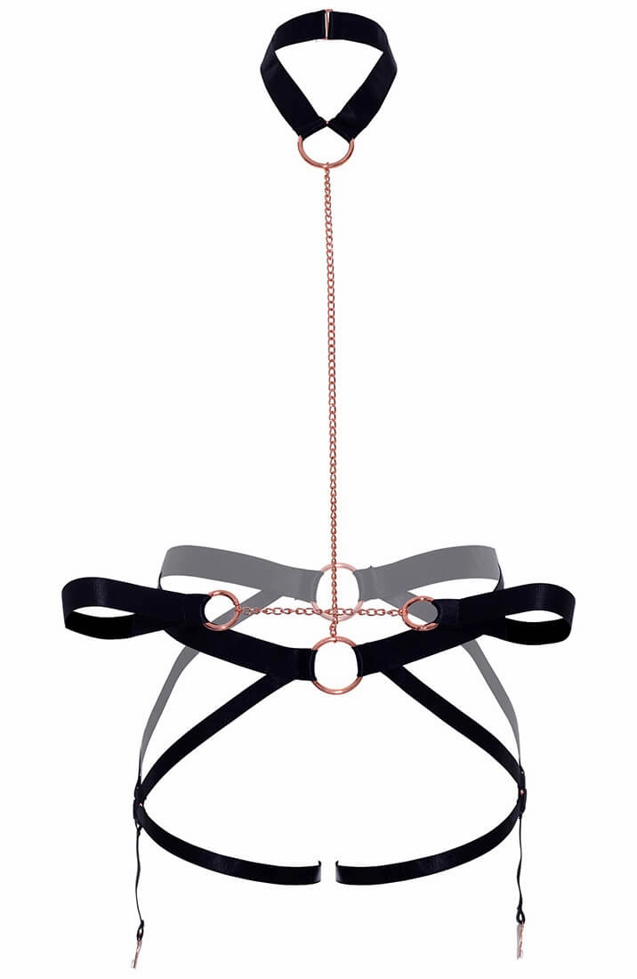 Harness lingerie with restraints - ME   YOU