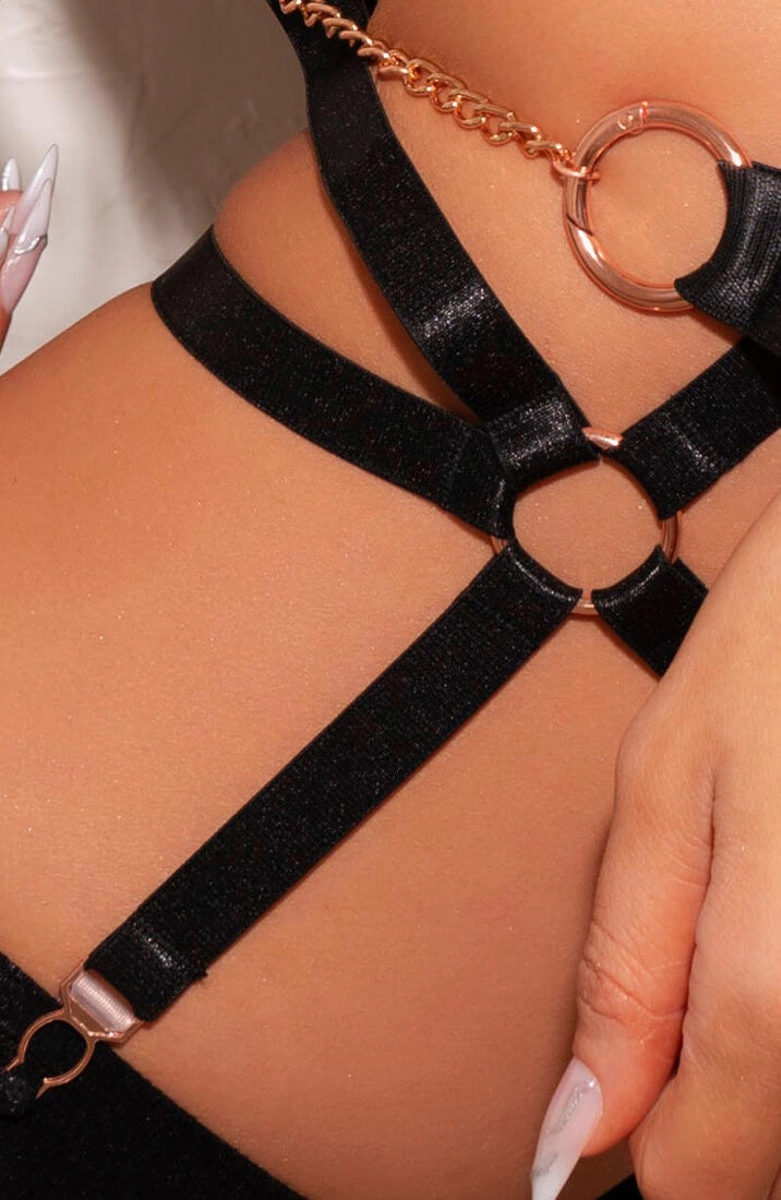 Harness lingerie with restraints - ME   YOU