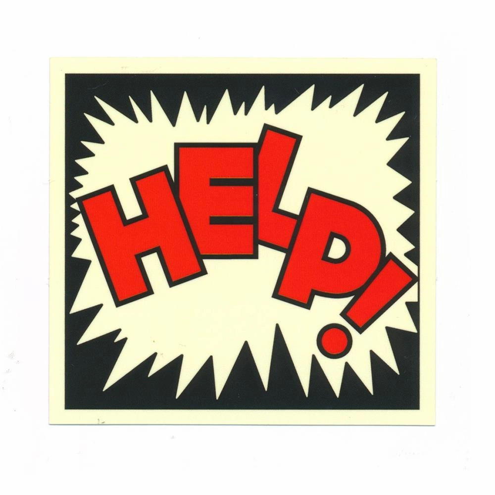Help Boom Sticker