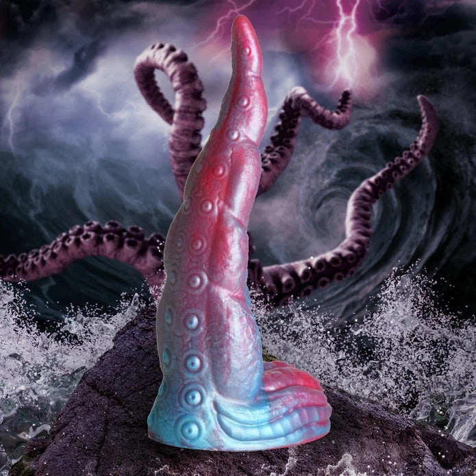 IRIDESCENT TENTACLE COCK SILICONE DILDO