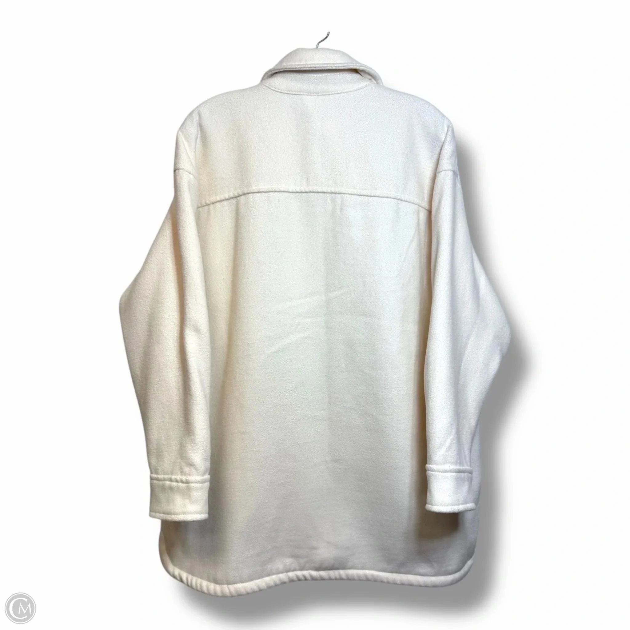 Jacket Shirt By Abercrombie And Fitch In Cream, Size: S