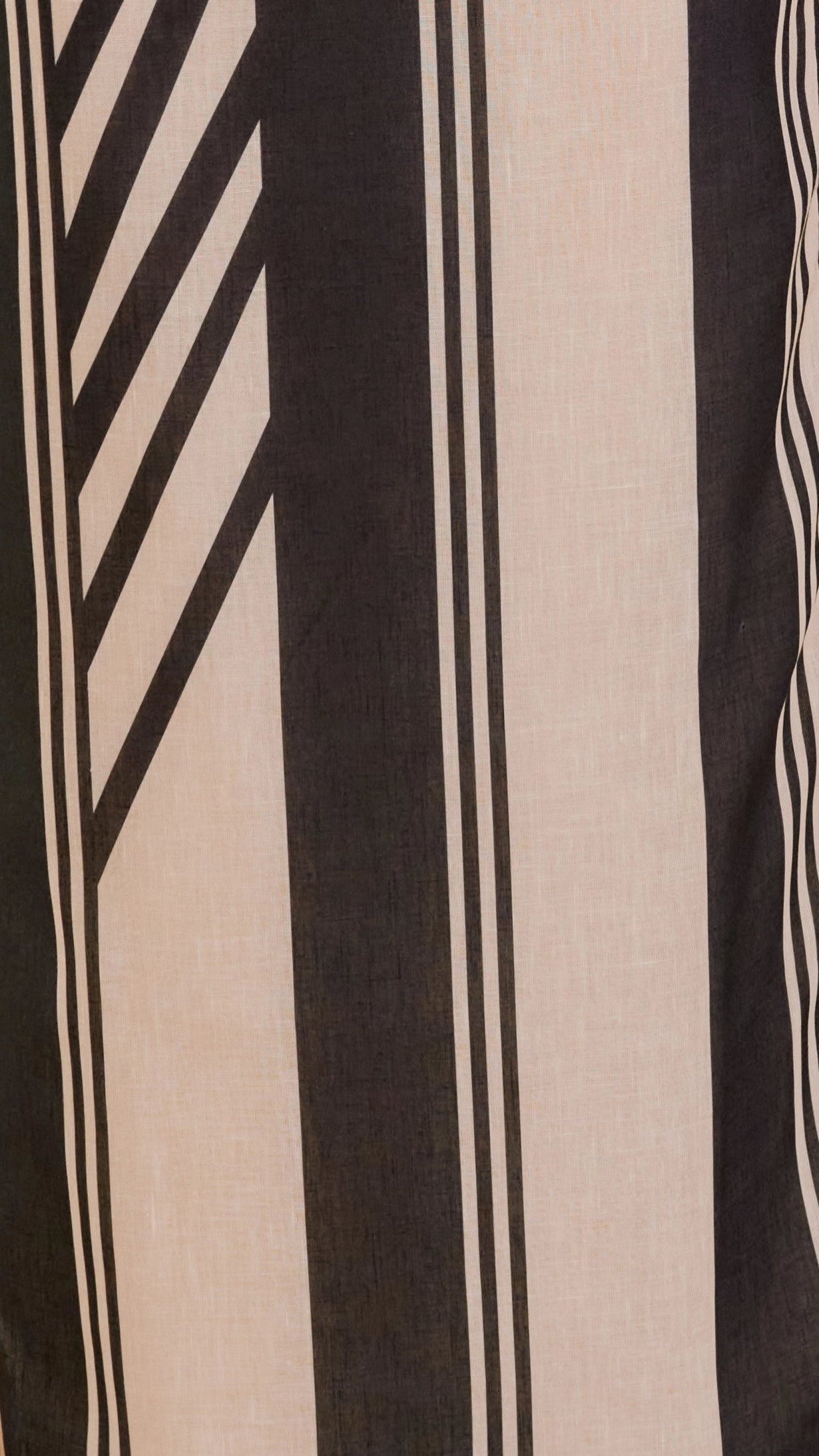 Jayme Midi Skirt - Black / Cream Stripe