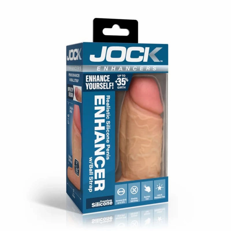 Jock Silicone Penis Extension Sleeve - Light