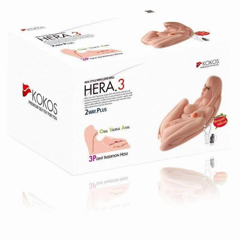 Kokos - Hera 3 Mini Doll with Vibration Meiki (Beige)