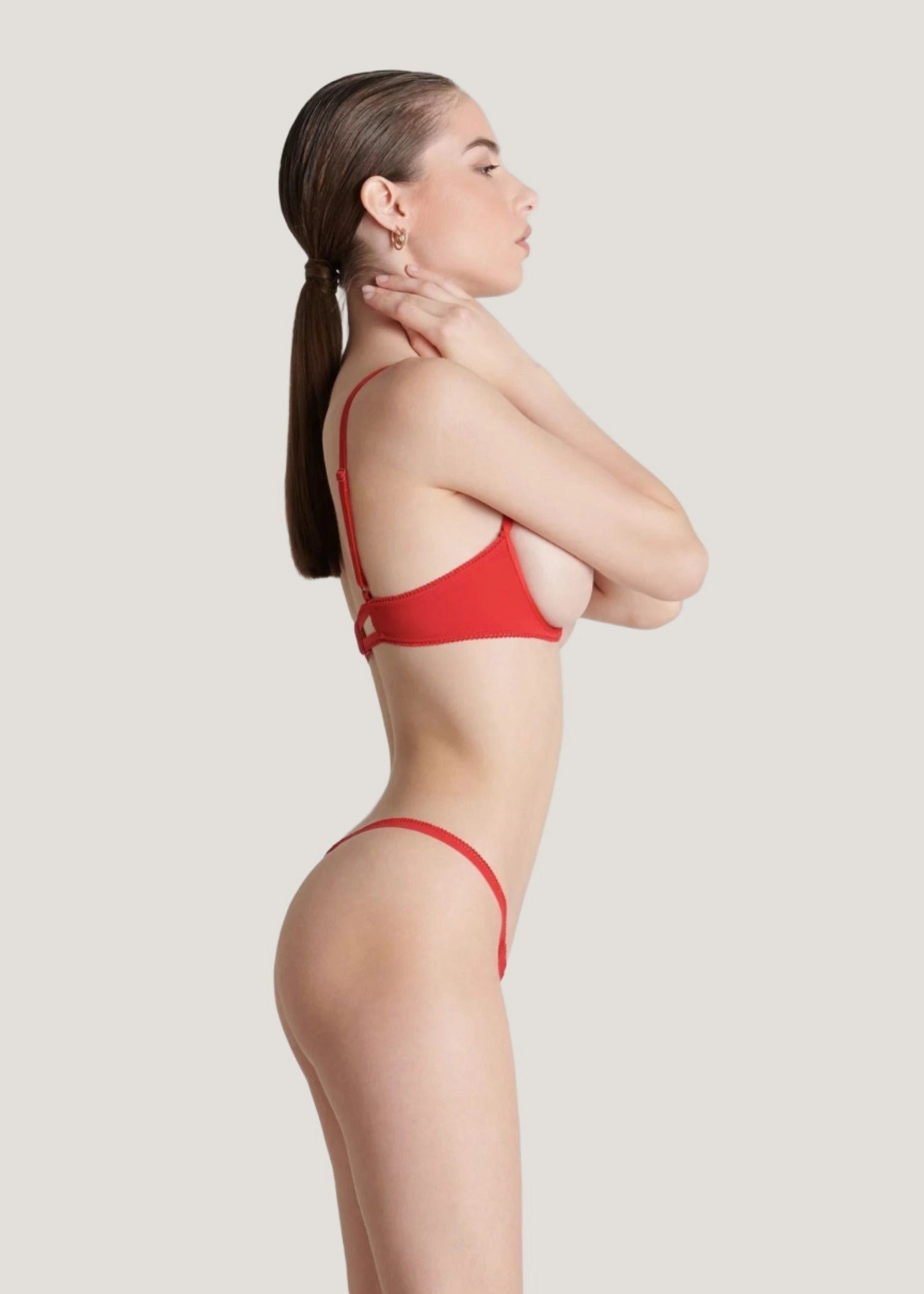 Le Petit Secret Openable Thong (Red)