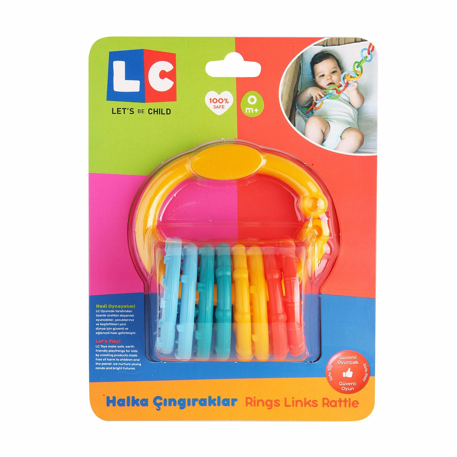 Let's Be Child Ring Rattles Assorted