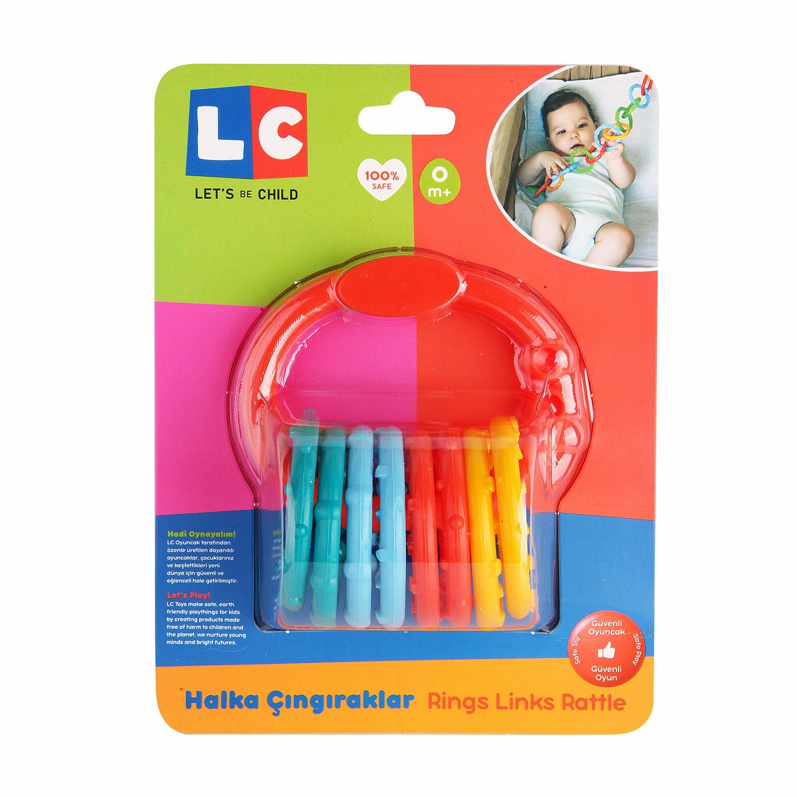 Let's Be Child Ring Rattles Assorted