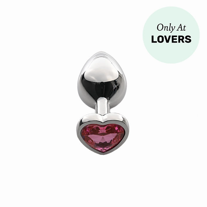 Lovers Heart Gemstone Anal Plug
