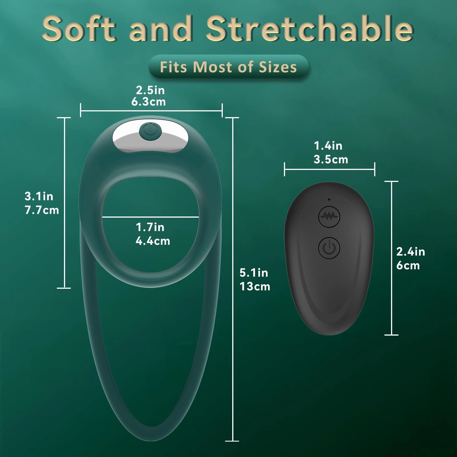 Lurevibe - Rabbit Vibrating Cock Ring Adult Sex Toys with Clitoral Vibrator