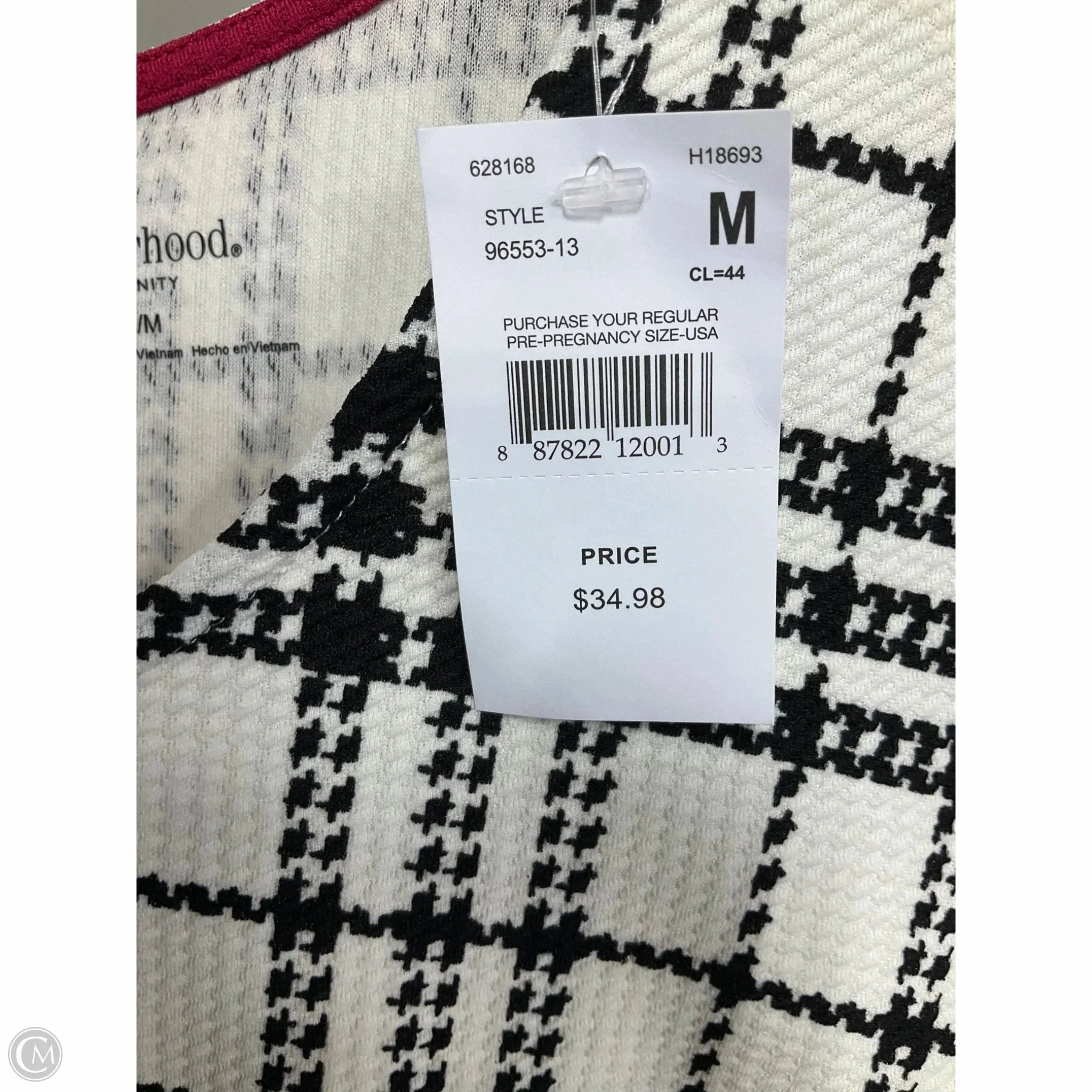 Maternity Top Short Sleeve By Motherhood, Size: M