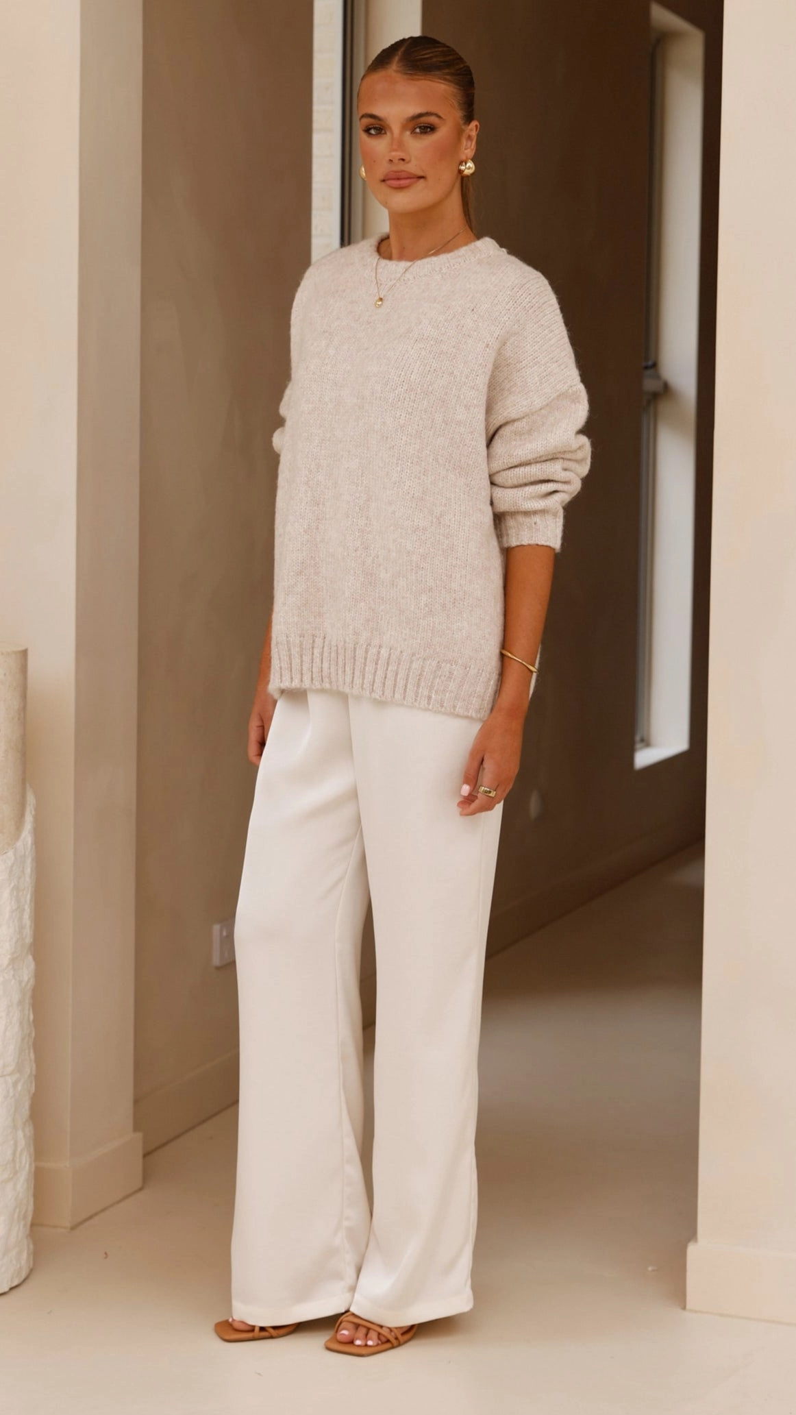Mila Knit Jumper - Oatmeal