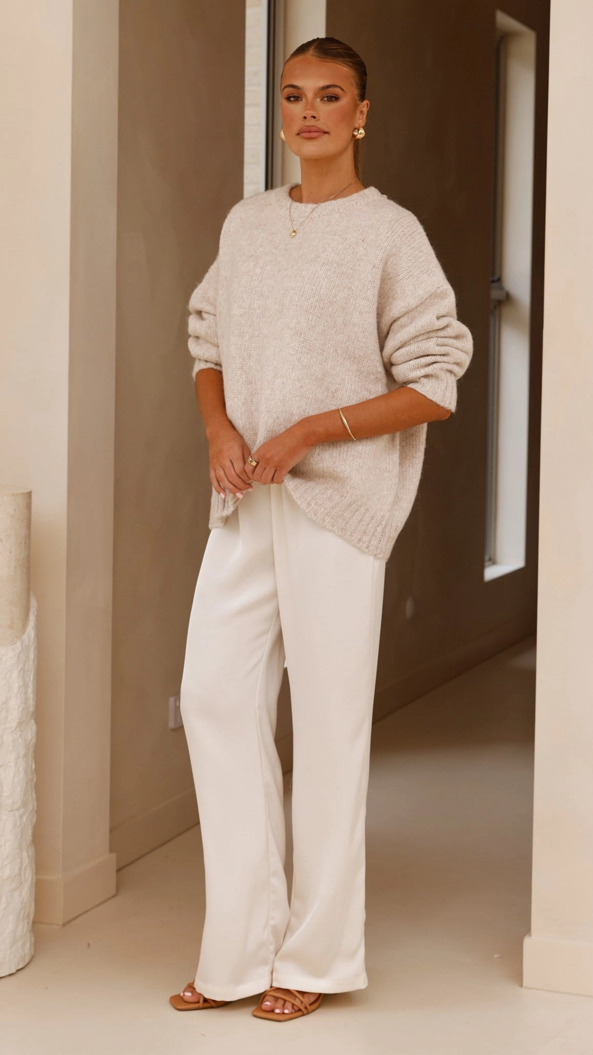 Mila Knit Jumper - Oatmeal