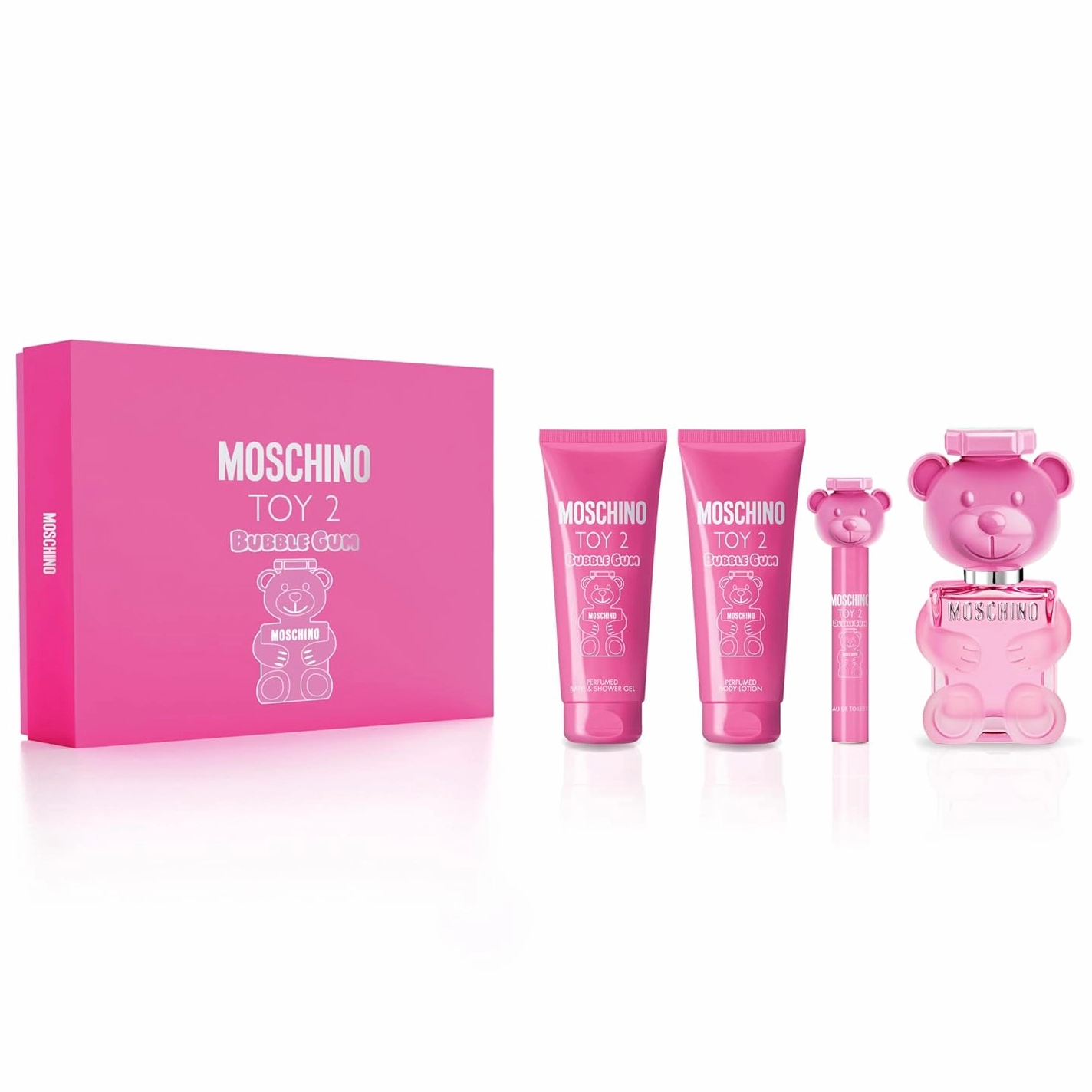 Moschino Toy 2 Bubblegum 100ml EDT 4 Piece Gift Set