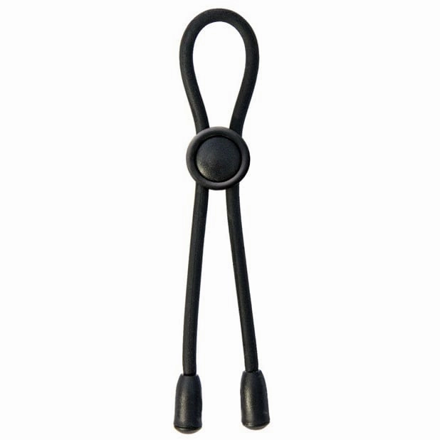 Nasstoys - Mack Tuff Adjustable Silicone Cock Tie Cock Ring (Black)