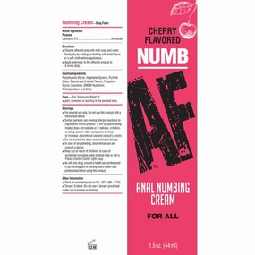 Numb Af - Anal Desensitizer Gel - Cherry -  1.5 Fl Oz