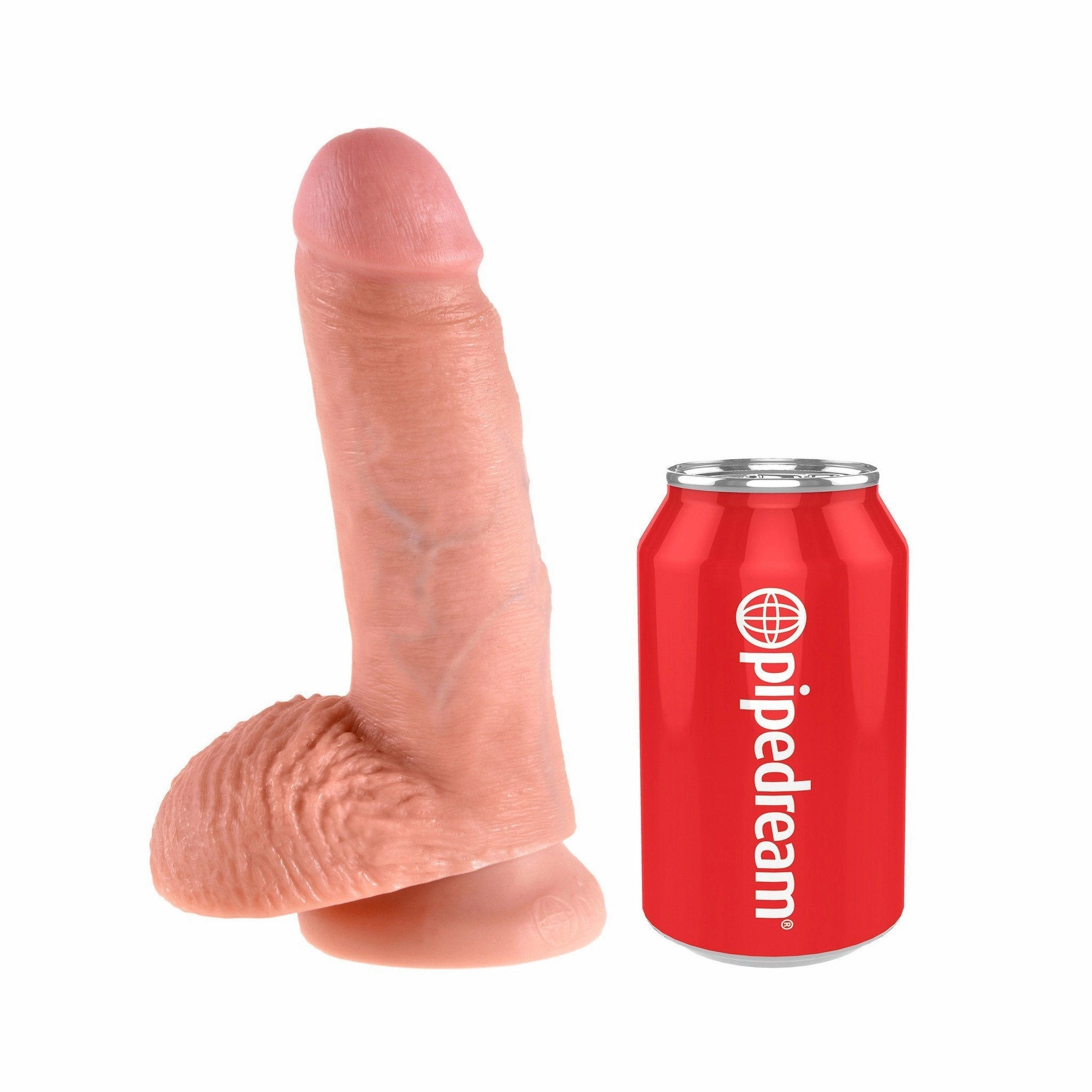 Pipedream - King Cock 7" Cock with Balls (Beige)