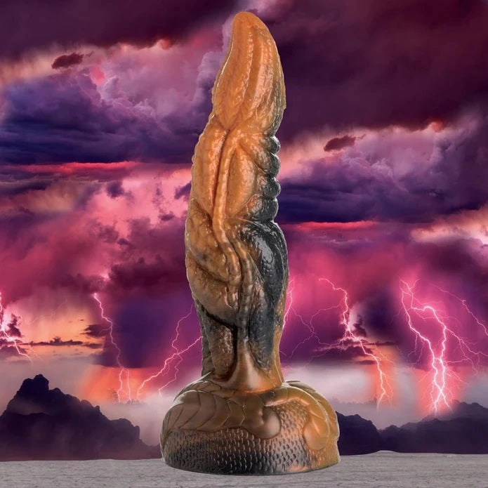 RAVAGER RIPPLED TENTACLE SILICONE DILDO