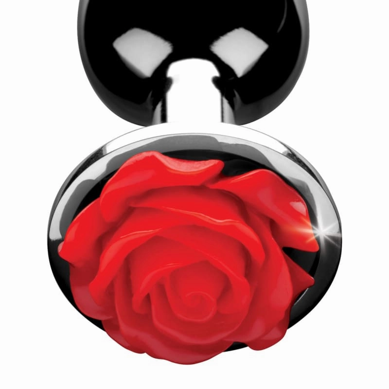 Red Rose Anal Plug - Medium