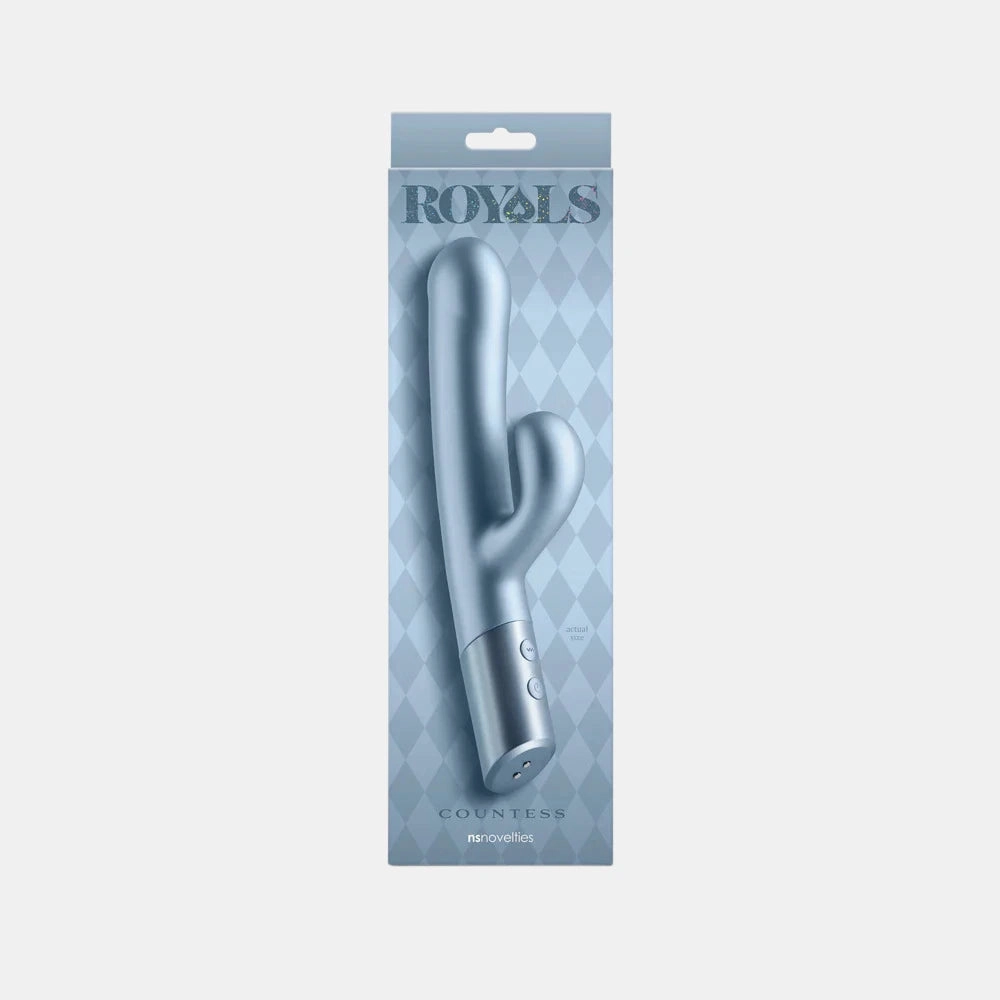Royals Countess Rabbit Vibrator - Metallic Seafoam