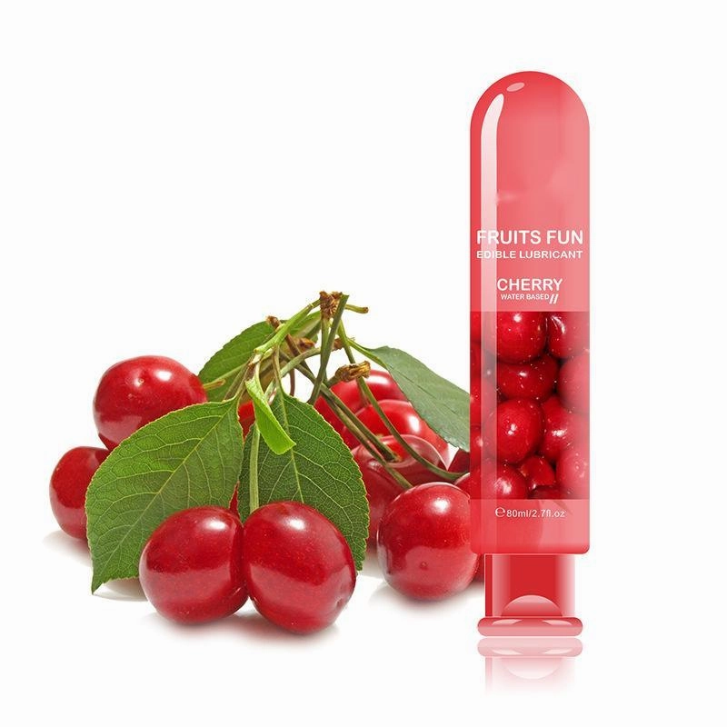 Sex lube Fruit Flavored Water Based Personal Edible Gel Sex Lubricant 80ML