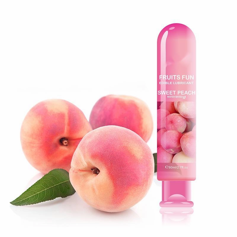 Sex lube Fruit Flavored Water Based Personal Edible Gel Sex Lubricant 80ML