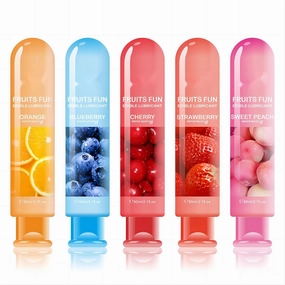 Sex lube Fruit Flavored Water Based Personal Edible Gel Sex Lubricant 80ML