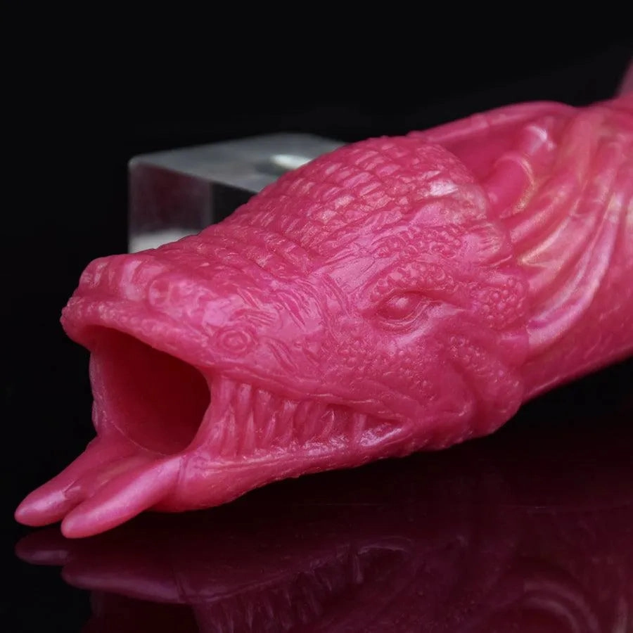 Soft Silicone Dragon Penis Girth Sleeve Toy
