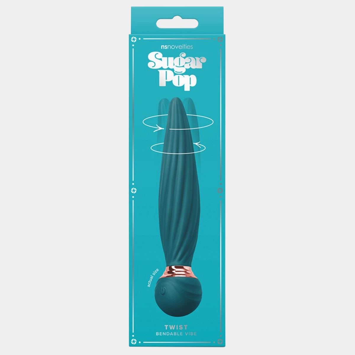 Sugar Pop Twist Teal Bullet Vibrator